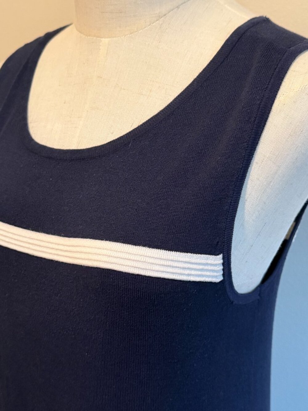 Tommy Bahama Cotton Silk Striped Midi Dress Size XS - Picture 7 of 10